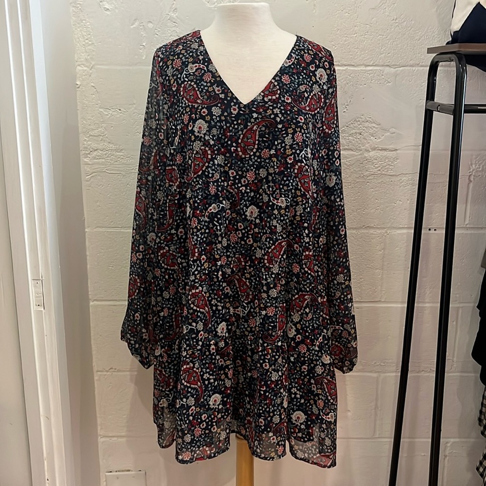 Cotton Bleu Blue Paisley Dress